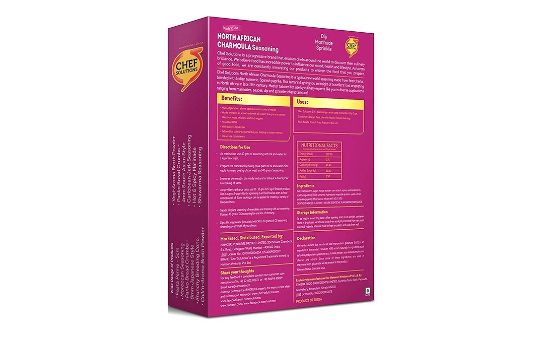 Chef Solutions North African Charmoula Seasoning   Box  250 grams